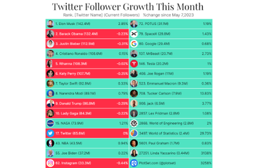 Twitter Follower Growth This Month