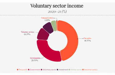 Voluntary Sector Income Distribution (2020–21)