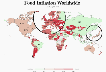 Food inflation worldwide
