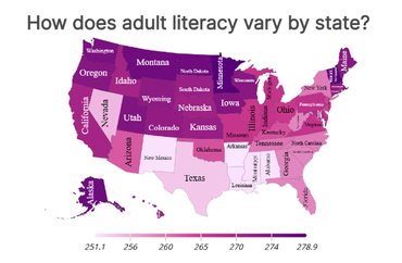 Adult Literacy Rates Across US States