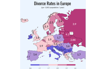 Divorce Rates in Europe